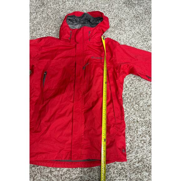 Columbia Omni-Tech Interchange Jacket Sz L Red Waterproof Breathable Hooded - Picture 14 of 14